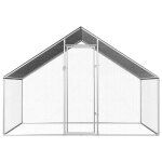 Vidaxl poulailler d'ext�rieur 2, 75 x 2 x 1, 92 m acier galvanis�