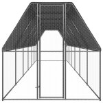 Vidaxl poulailler d'extérieur 2x12x2 m acier galvanisé Vidaxl poulailler d'extérieur 2x12x2 m acier galvanisé