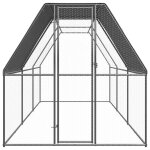 Vidaxl poulailler d'ext�rieur 2x6x2 m acier galvanis�
