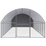 Vidaxl poulailler d'extrieur 3x10x2 m acier galvanis