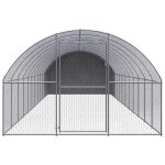 Vidaxl poulailler d'extérieur 3x12x2 m acier galvanisé Vidaxl poulailler d'extérieur 3x12x2 m acier galvanisé
