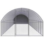 Vidaxl poulailler d'ext�rieur 3x16x2 m acier galvanis�