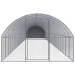 Vidaxl poulailler d'ext�rieur 3x24x2 m acier galvanis�