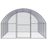 Vidaxl poulailler d'extrieur 3x4x2 m acier galvanis