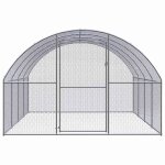 Vidaxl poulailler d'ext�rieur 3x4x2 m acier galvanis�