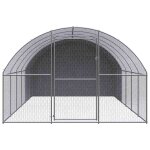Vidaxl poulailler d'ext�rieur 3x6x2 m acier galvanis�