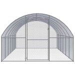 Vidaxl poulailler d'ext�rieur 3x6x2 m acier galvanis�