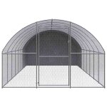 Vidaxl poulailler d'ext�rieur 3x8x2 m acier galvanis�