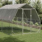 Vidaxl poulailler avec toit 2, 5x4x2, 25 m acier galvanisé Vidaxl poulailler avec toit 2, 5x4x2, 25 m acier galvanisé
