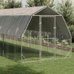 Vidaxl poulailler avec toit 2, 5x8x2, 25 m acier galvanisé Vidaxl poulailler avec toit 2, 5x8x2, 25 m acier galvanisé