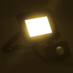 Vidaxl projecteur  led avec capteur 20 w blanc chaud