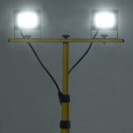 Vidaxl projecteur  led avec trpied 2x30 w blanc froid