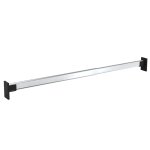 Vidaxl rails de garde - robe t�lescopiques 2 pcs argent� 58 - 100 cm