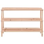 Vidaxl range - chaussures  3 tagres bois de sapin solide