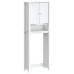 Vidaxl rangement au - dessus de la cuvette berg blanc bois massif Vidaxl rangement au - dessus de la cuvette berg blanc bois massif