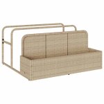 Vidaxl rangement pour matelas gonflables de piscine beige 110 x 100 x 57 cm r�sine tress�e