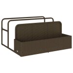 Vidaxl rangement pour matelas gonflables de piscine marron 110 x 100 x 57 cm en rotin synth�tique