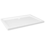 Vidaxl receveur de douche rectangulaire abs blanc 70x100 cm