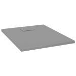 Vidaxl receveur de douche smc gris 90x70 cm