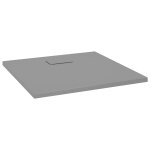 Vidaxl receveur de douche smc gris 90x90 cm