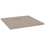 Vidaxl receveur de douche smc marron 90x90 cm