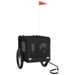 Vidaxl remorque de vélo pour animaux de compagnie noir Vidaxl remorque de vélo pour animaux de compagnie noir