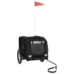 Vidaxl remorque de vélo pour animaux de compagnie noir Vidaxl remorque de vélo pour animaux de compagnie noir