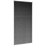 Vidaxl rideau anti - insectes gris fonc� 100x200 cm bambou