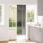 Vidaxl rideau anti - insectes gris fonc 56 x 185 cm bambou