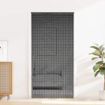 Vidaxl rideau anti - insectes gris fonc 90x220 cm bambou