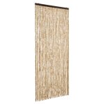 Vidaxl rideau anti - mouches beige 100x230 cm chenille