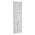 Vidaxl rideau anti - mouches gris 56x200 cm chenille