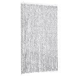 Vidaxl rideau anti - mouches gris clair et gris fonc� 118x220cm chenille