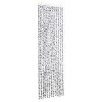 Vidaxl rideau anti - mouches gris clair et gris fonc 56x200 cm chenille