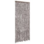 Vidaxl rideau anti - mouches marron et blanc 100x230 cm chenille Vidaxl rideau anti - mouches marron et blanc 100x230 cm chenille