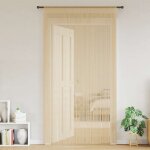 Vidaxl rideau en fils 2 pcs 100 x 250 cm beige
