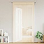 Vidaxl rideau en fils 2 pcs 100 x 250 cm cr�me