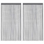 Vidaxl rideaux à fils 2 pièces anthracite 140x250 cm Vidaxl rideaux à fils 2 pièces anthracite 140x250 cm
