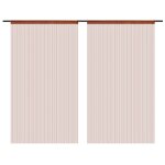 Vidaxl rideau en fils 2 pcs 140 x 250 cm marron Vidaxl rideau en fils 2 pcs 140 x 250 cm marron