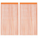 Vidaxl rideau en fils 2 pcs 140 x 250 cm orange Vidaxl rideau en fils 2 pcs 140 x 250 cm orange
