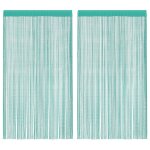 Vidaxl rideau en fils 2 pcs 140 x 250 cm turquoise Vidaxl rideau en fils 2 pcs 140 x 250 cm turquoise