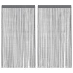 Vidaxl rideaux à fils 2 pièces anthracite 100x250 cm Vidaxl rideaux à fils 2 pièces anthracite 100x250 cm