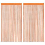 Vidaxl rideaux à fils 2 pcs orange 100x250 cm Vidaxl rideaux à fils 2 pcs orange 100x250 cm