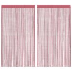 Vidaxl rideaux à fils 2 pcs rose 100x250 cm Vidaxl rideaux à fils 2 pcs rose 100x250 cm