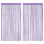Vidaxl rideaux � fils 2 pcs violet 100x250 cm