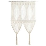 Vidaxl rideau en macram� 140x240 cm coton