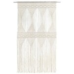 Vidaxl rideau en macram 140x240 cm coton