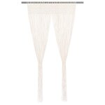Vidaxl rideau en macram 140x240 cm coton