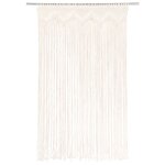 Vidaxl rideau en macram 140x240 cm coton