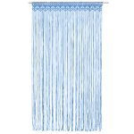 Vidaxl rideau en macram� bleu 140x240 cm coton
